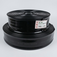 Tuyau plat en PE pour système d'irrigation agricole et de jardin, tuyau de refoulement flexible résistant aux UV, double couche, usine OEM ODM
