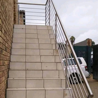 Balustrade d'escalier en acier inoxydable 316 pour extérieur – Coût du kit de fixation au mât