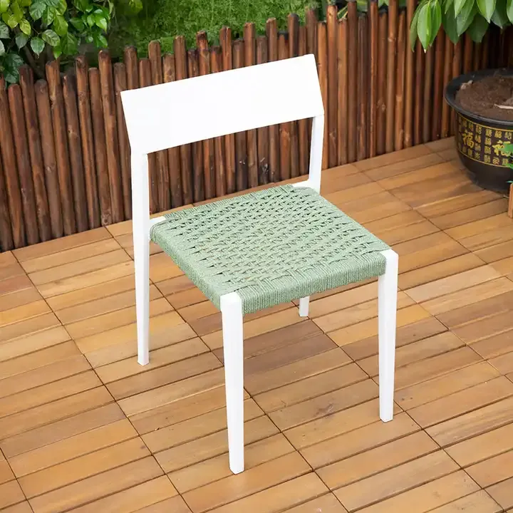Foreign trade new aluminum hotel restaurant chair outdoor coffee tavern HPL table chair