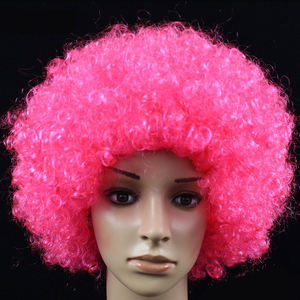 Clown perruque <span class=keywords><strong>Afro</strong></span> crépus bouclés perruque Cosplay Anime fête noël Halloween fantaisie drôle perruques - Product Image 5
