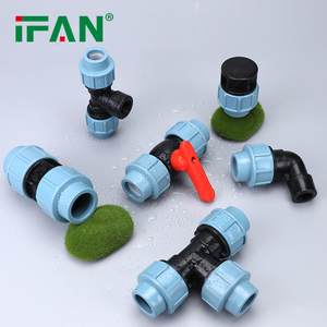 Raccordi a compressione per tubi in HDPE raccordo a <span class=keywords><strong>T</strong></span> connettore a gomito HDPE raccordo - Product Image 2