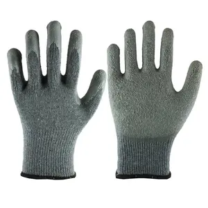 Sarung tangan konstruksi 10gauge sarung tangan pelindung berlapis lateks hijau sarung tangan karet keselamatan kerja