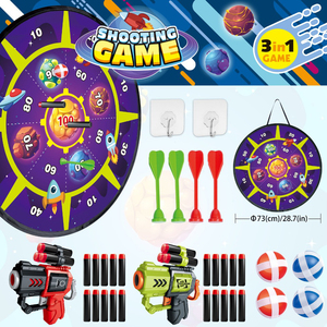 Regalo deportivo juego de disparos dinosaurio dardo placa juguete Primavera al aire libre Padre hijo pegajoso bola objetivo juguete - Product Image 6