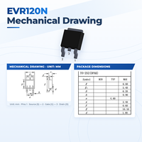 Transistor MOSFET Trench N-Channel EvolE 100V 10A TO-252 (DPAK) Level Logika Rendah RDS(on) 0.185 PWM Power Switching IRLR120N