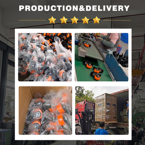 Günstige Möbelrollen mit Bremsen: 1,5 Zoll, 2 Zoll, 2,5 Zoll Dekorative Ersatz-Schraubrollen vom Hersteller - Product Image 6