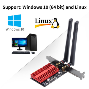 3000Mbps WIFI 6 Intel <span class=keywords><strong>AX200</strong></span> PCI-E อะแดปเตอร์ไร้สายสำหรับ BT 5.1 Dual Band 2.4G/5GHz 802.11AX การ์ดเครือข่าย WLAN Win10-64บิต - Product Image 2