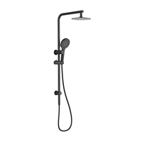 Filigrane système de douche de salle de bain mural haute pression chrome colonne de douche ensemble de douche à effet pluie