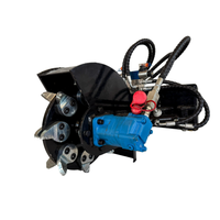 Nouvel accessoire hydraulique multifonctionnel pour chargeuse compacte, broyeur de souches d'arbres pour le défrichement des terres