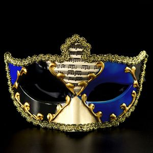 Hstyle elegante máscara veneciana <span class=keywords><strong>fantasma</strong></span> <span class=keywords><strong>de</strong></span> <span class=keywords><strong>la</strong></span> ópera máscara <span class=keywords><strong>de</strong></span> media cara para hombres mujeres Halloween carnaval disfraz accesorios máscara <span class=keywords><strong>de</strong></span> Mascarada - Product Image 2