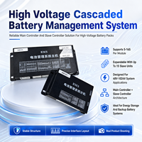 Batería Externa de Alto Voltaje con Pantalla LCD de 4.3 Pulgadas, 48S EC-HV-MC1+EC-HV-SC2+PCBA BMS en Cascada, CAN RS485 para Almacenamiento de Energía Comercial