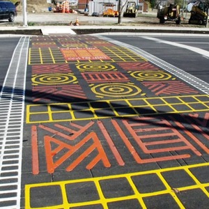 Señales de Pavimento Termoplásticas Preformadas Directas de Fábrica, Logotipos Personalizados para Cruces Peatonales, Señales de Tráfico para Seguridad Vial HuaQun - Product Image 5