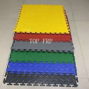 Anti-Slip PVC Interlocking Garage Floor Tiles Removable Vinyl Flooring <b>Mats</b> for Warehouses Garages with Graphic Design Solution - Product Image 6
