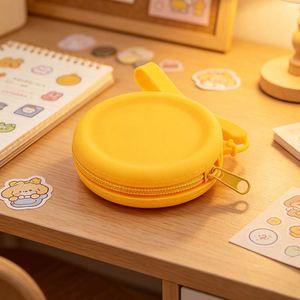 New Arrival Eco Friendly Fashion High Quality Silicone Coin Purse Mini Waterproof Zippered <b>Wrist</b> <b>Strap</b> Unisex for Daily Use - Product Image 1