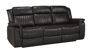 Sofá Seccional Eléctrico Reclinable de Cuero Sintético, Sofá Moderno de Lujo con Reposacabezas y Soporte Lumbar Ajustables - Product Image 6