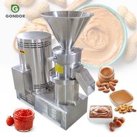 Mini moulin colloïdal vertical industriel 15 kW 80 plantes pour la fabrication de beurre de cacahuète, confiture et moutarde
