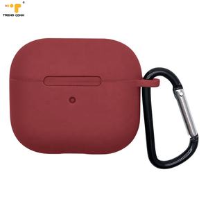 Funda para auriculares a prueba <span class=keywords><strong>de</strong></span> golpes <span class=keywords><strong>de</strong></span> paja <span class=keywords><strong>de</strong></span> trigo compostable 100%, funda <span class=keywords><strong>de</strong></span> silicona a la moda para Airpod Pro 1 2 3 4, funda para auriculares - Product Image 3