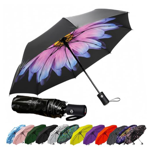 Paraguas de Viaje Compacto Resistente al Viento con Impresión Personalizada, Paraguas Automático - Paraguas Automático Plegable Pequeño para Viaje - Product Image 6