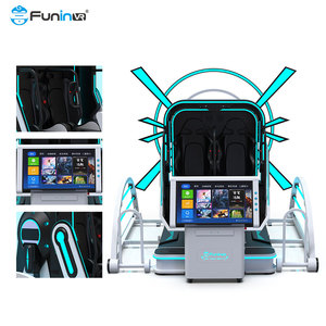 Playstations phim máy 360 vr trò chơi 9D VR 360 đôi roller coaster xoay chụp VR trò chơi Arcade - Product Image 3