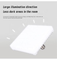 Ampoule LED carrée E27 B22 pour la maison, économie d'énergie, 2835SMD LED, angle de faisceau 160°, 20-60W, CRI élevé 80, garantie 2 ans, certifiée CE