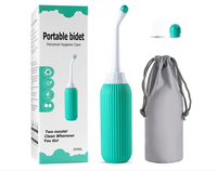 Vaporisateur de bouteille de Peri à l'envers de 17OZ pour les produits essentiels de post-partum, bouteille de Bidet de voyage Portable verte pour toutes les personnes