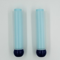 Tube cosmétique double couche 30 mm en plastique dépoli avec capuchon sphérique, capacité personnalisée, logo personnalisé, pour soins de la peau, crème pour les yeux, baume à lèvres