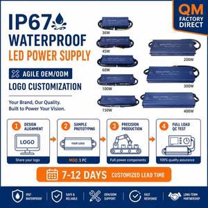 ขายส่ง แหล่งจ่ายไฟแบบสวิตชิ่ง 170vac เป็น 12v -24vdc สำหรับไฟ LED 24v กันน้ำ ปรับความสว่างได้ รองรับอินพุต 170v 265v 200w IP65 - Product Image 3