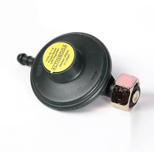 Régulateur de gaz liquéfié noir pour butane, couleur rouge pour une visibilité optimale - Product Image 1
