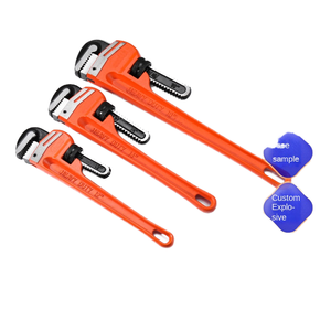 Eastman 8 Inch to 36 Inch Heavy Duty Industrial Grade Metric Non-Slip Opening Pipe <b>Wrench</b> 55# Steel Neutral - Product Image 1