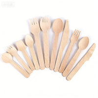 Cuillères en bois jetables emballées individuellement, sanitaires, de qualité alimentaire, en bois de bouleau, pour hôpitaux, compagnies aériennes et services de restauration