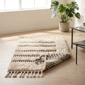 Traditional Moroccan Hand Knotted Wool Silk Area Rug Customizable Thickness Luxury Handmade Carpet for Living Room <b>Bedroom</b> Home - Product Image 5