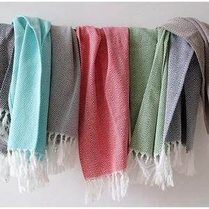 Serviettes en coton de style nordique rectangulaires avec pompon, pour la maison, lavables en machine, 100% coton - Product Image 2