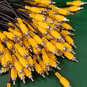 Adaptateur audio stéréo en forme de L 2,5 mm 4P vers RCA, câble AV avec gaine en PVC pour TV, <span class=keywords><strong>DVB</strong></span>, HDTV, lecteurs DVD - Product Image 5