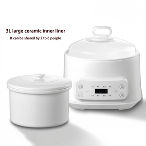 <span class=keywords><strong>Mijoteuse</strong></span> électrique entièrement automatique en céramique multifonctionnelle 3L pour le ménage pour la soupe de nid d'oiseau - Product Image 6