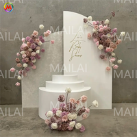 Table de gâteau de support de dessert de mariage élégant de PVC de décoration d'événements de partie