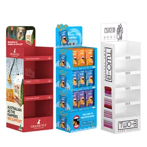 Benutzer definierte Retail Pos Wellpappe Regal Display Pop Case Boden Rack Stand Karton Werbung Display