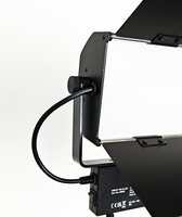 Panneau lumineux vidéo LED bicolore, dimmable, en aluminium, CRI 97+, pour la photographie, les jeux, le streaming en direct, l'enregistrement vidéo