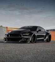 Kit de pare-chocs large pour Mustang Minibus F16, style CD, avec lèvre avant, diffuseur et spoiler auto-adhésifs, remplacement en carbone noir, neuf