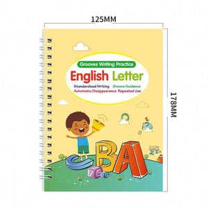 Wholesale Language Custom Multilingual Magic Handwriting Tracing Book, Reusable Grooved Calligraphy Practise Exercise Copybook - Product Image 4