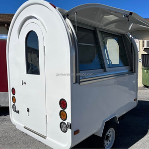 Remolque de Comida Móvil Pequeño, Totalmente Equipado, Carrito de Comida Rápida, Carrito de Café, Carrito de Helados, Carrito de Hot Dogs, Camión de Comida de Acero Inoxidable - Product Image 3