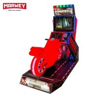 Marwey Vente en gros de machines de jeu d'arcade de course de moto à pièces, simulateur de moto, machines de redemption de tickets