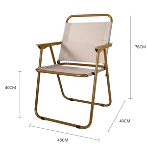 Comfortable Folding <strong>Chair</strong> for Outdoor Camping <strong>Beach</strong> Hiking Made of Plastic and Aluminum - Product Image 3