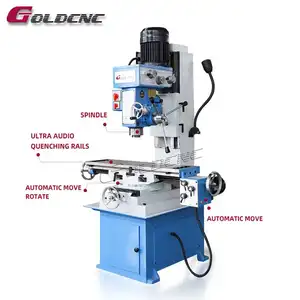 GOLDCNC ZX50C Petit perçage Fraisage Taraudage Foret Presse Fraiseuse Verticale Prix Compétitif