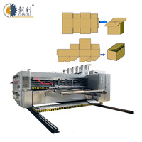 Automatic 1/2/3/4 Flexo Print Slotting Die Cutting Machine Corrugated Pizza Box Making