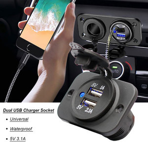 3. Một kép USB bảng điều chỉnh gắn xe sạc Ổ cắm ổ cắm <span class=keywords><strong>DC</strong></span> ổ cắm điện cho xe xe máy Thuyền biển - Product Image 4