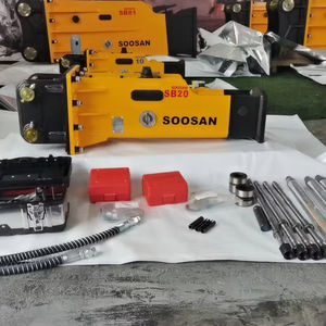 Martillo Hidráulico SOOSAN SB20 Tipo Caja con Cincel de 45 mm para Miniexcavadoras de 1.2-3 Toneladas y Minicargadoras para Trabajos de Demolición - Product Image 1