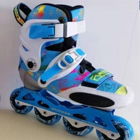 Patins à roulettes et à glissières plats en fibre de carbone ROSELLE pour enfants, modèle YJ-01, pour l'entraînement sur glace des bébés, sports de plein air, durables, 4 roues