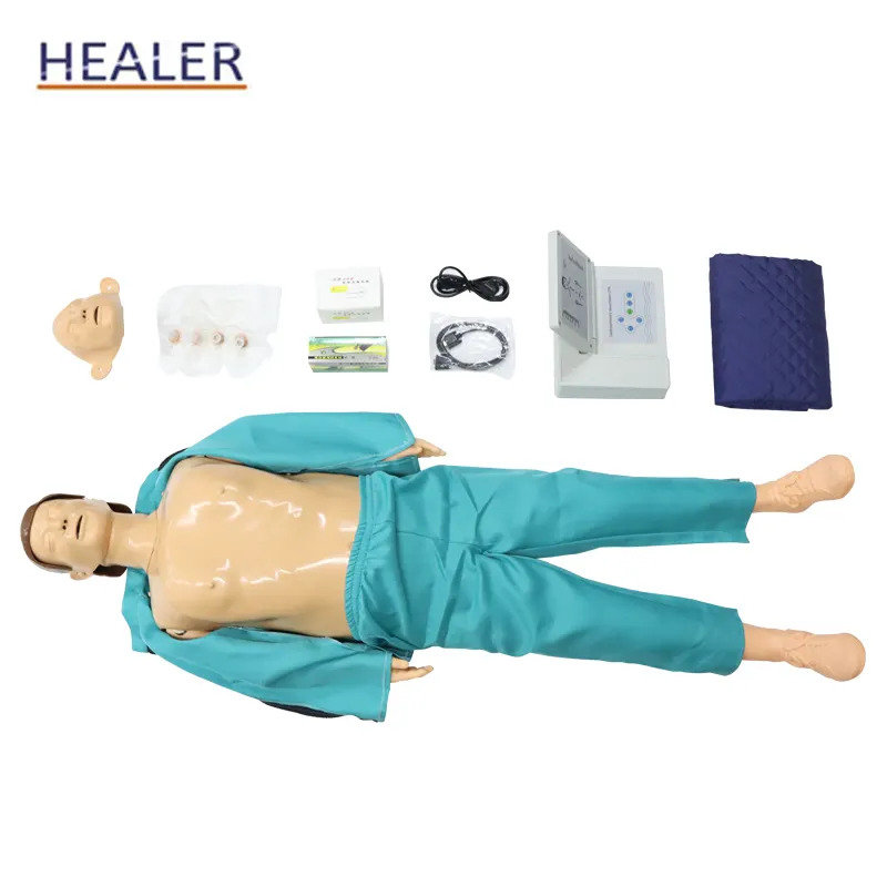 First Aid Medical CPR Training Manikin Adult Full Body With Controller For Nurse Training