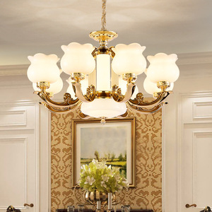 European Style Chandelier All Copper Multi Head Led <b>Light</b> For Living Room Bedroom Zhongshan <b>Lighting</b> Fixtures - Product Image 3