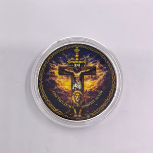 Nuevos Productos 2026 Moneda Conmemorativa Plana 2D de Jesús, Artesanía en Metal Plateado, <span class=keywords><strong>1</strong></span> <span class=keywords><strong>Onza</strong></span> de Plata Troy, Decoración para el Hogar, Regalo Coleccionable - Product Image 5