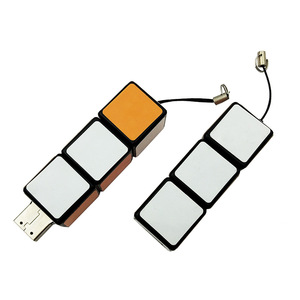 Memoria USB con Forma de <span class=keywords><strong>Cubo</strong></span> de <span class=keywords><strong>Rubik</strong></span> Telescópico de Plástico ABS, 16GB/64GB, Interfaz USB 2.0/3.0, Juguete Creativo, Regalo de Bloques de Construcción - Product Image 1